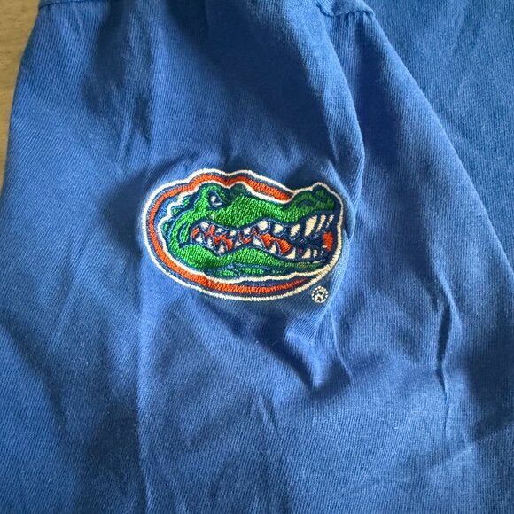 Florida Gators UF Shirt Mens Large Blue Orange Alligator Print KA Knights Casual - Picture 5 of 5